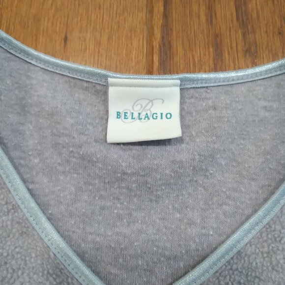 Bellagio Women's Long Sleeve Sweat Top Small Gray - Picture 7 of 8